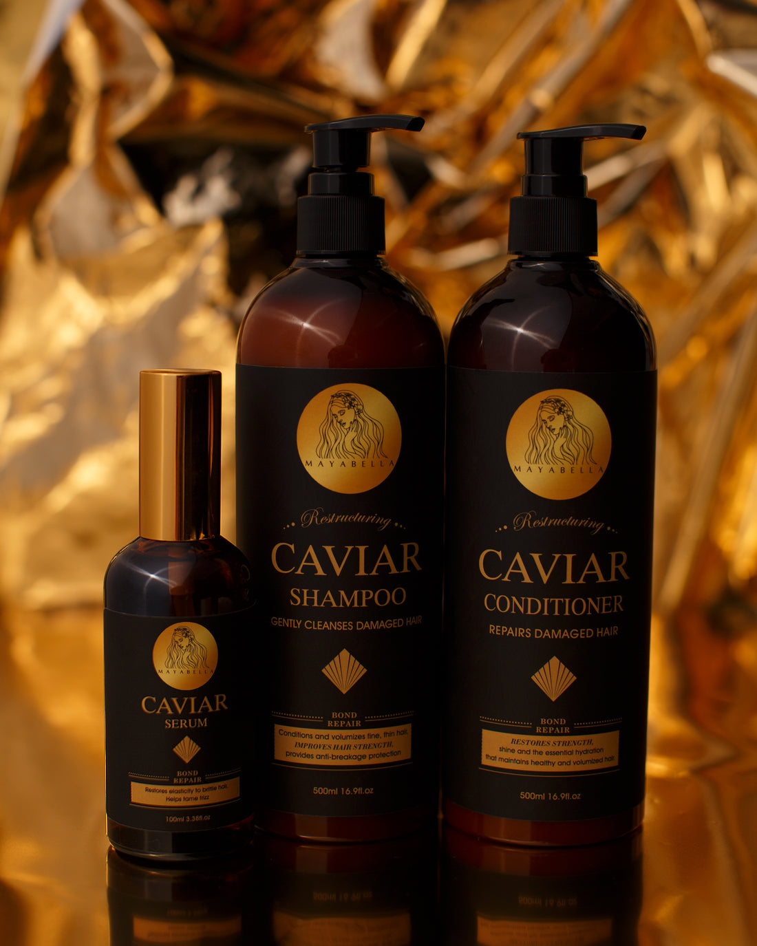 Caviar Shampoo+ Caviar Conditioner + Caviar serum