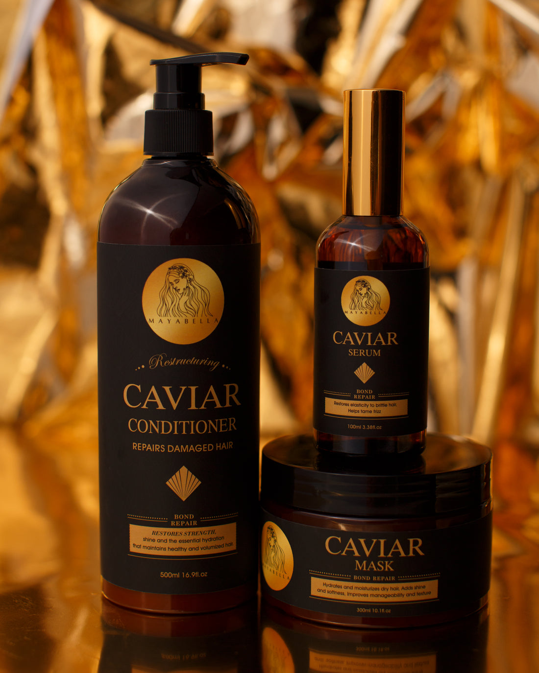 Caviar Conditioner + Caviar Serum + Caviar Mask