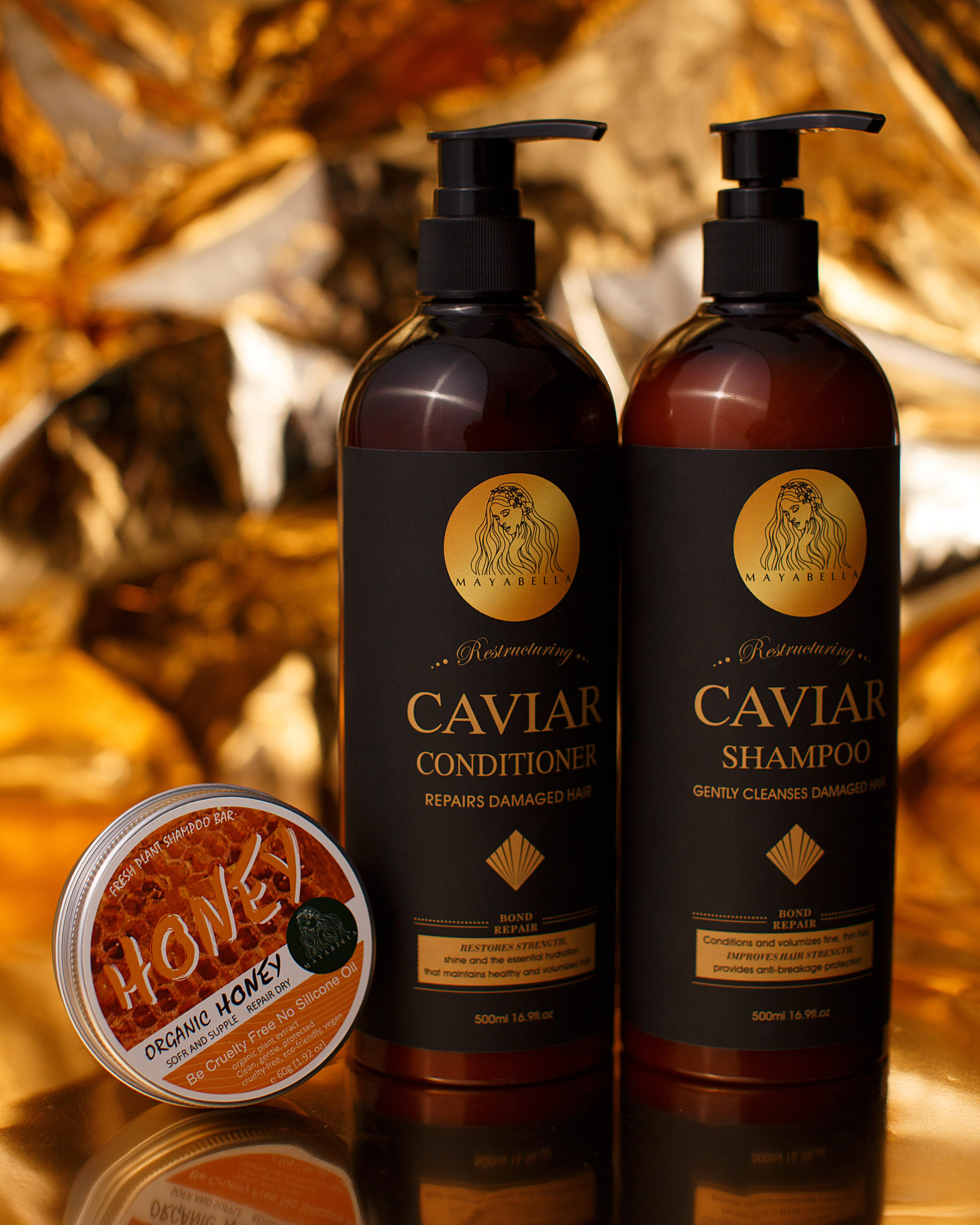 Caviar Shampoo + Caviar Conditioner + Soap Bar